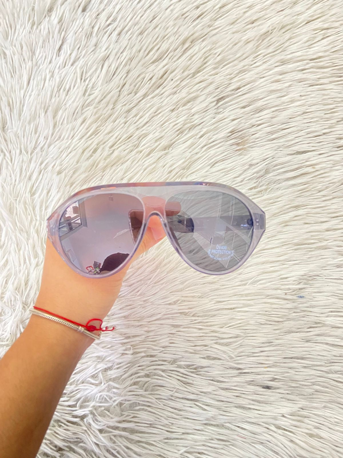 Lentes en color gris transparente y micas oscuras