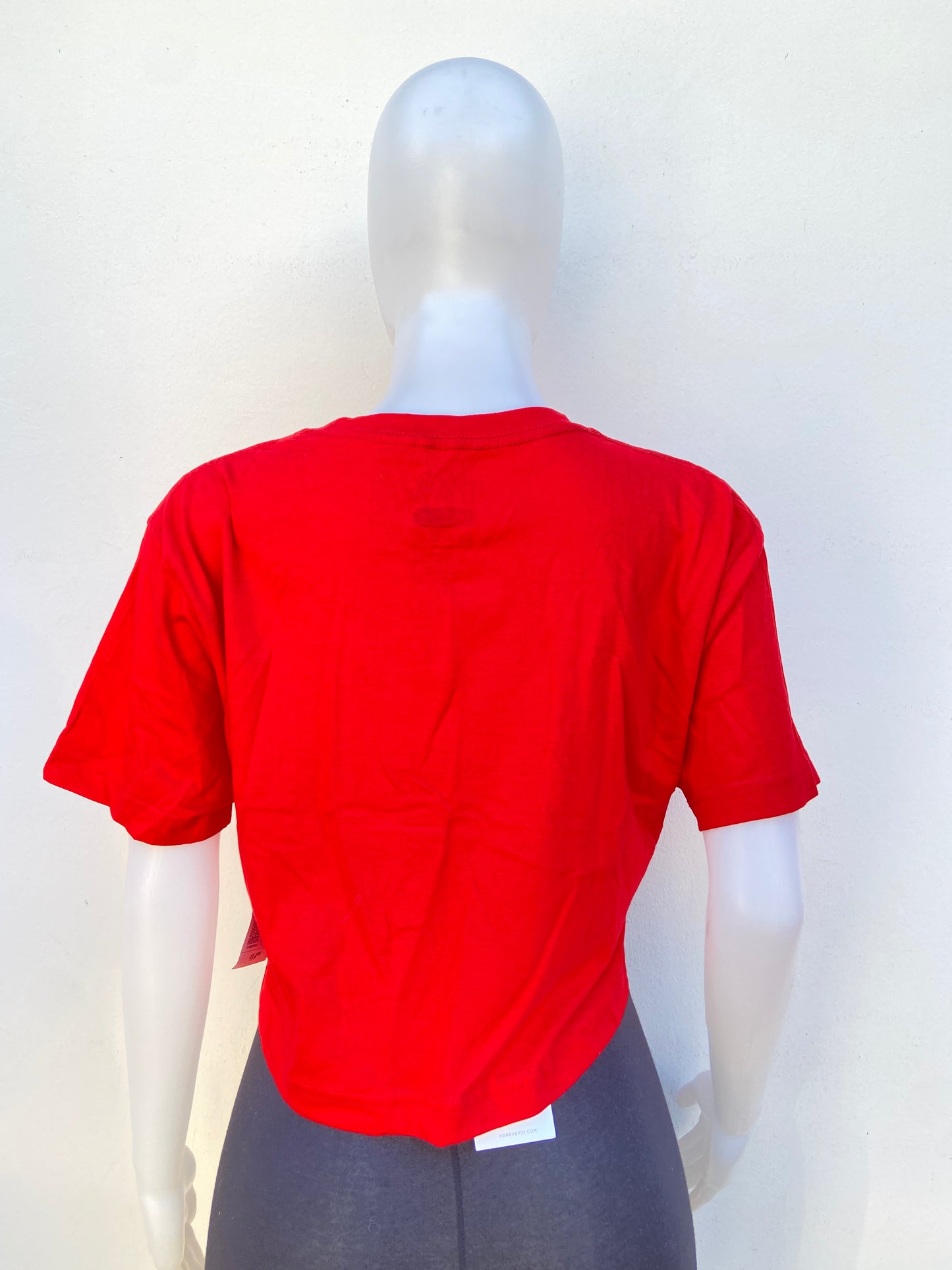 Top Forever 21 original rojo con letras en blanco STYLE ICON ( icono de estilo )