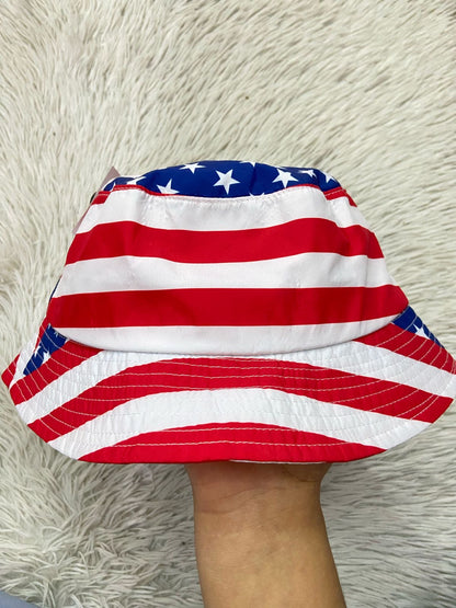 Gorro, HURLEY Original azul blanco y rojo con estampado de estrellas.