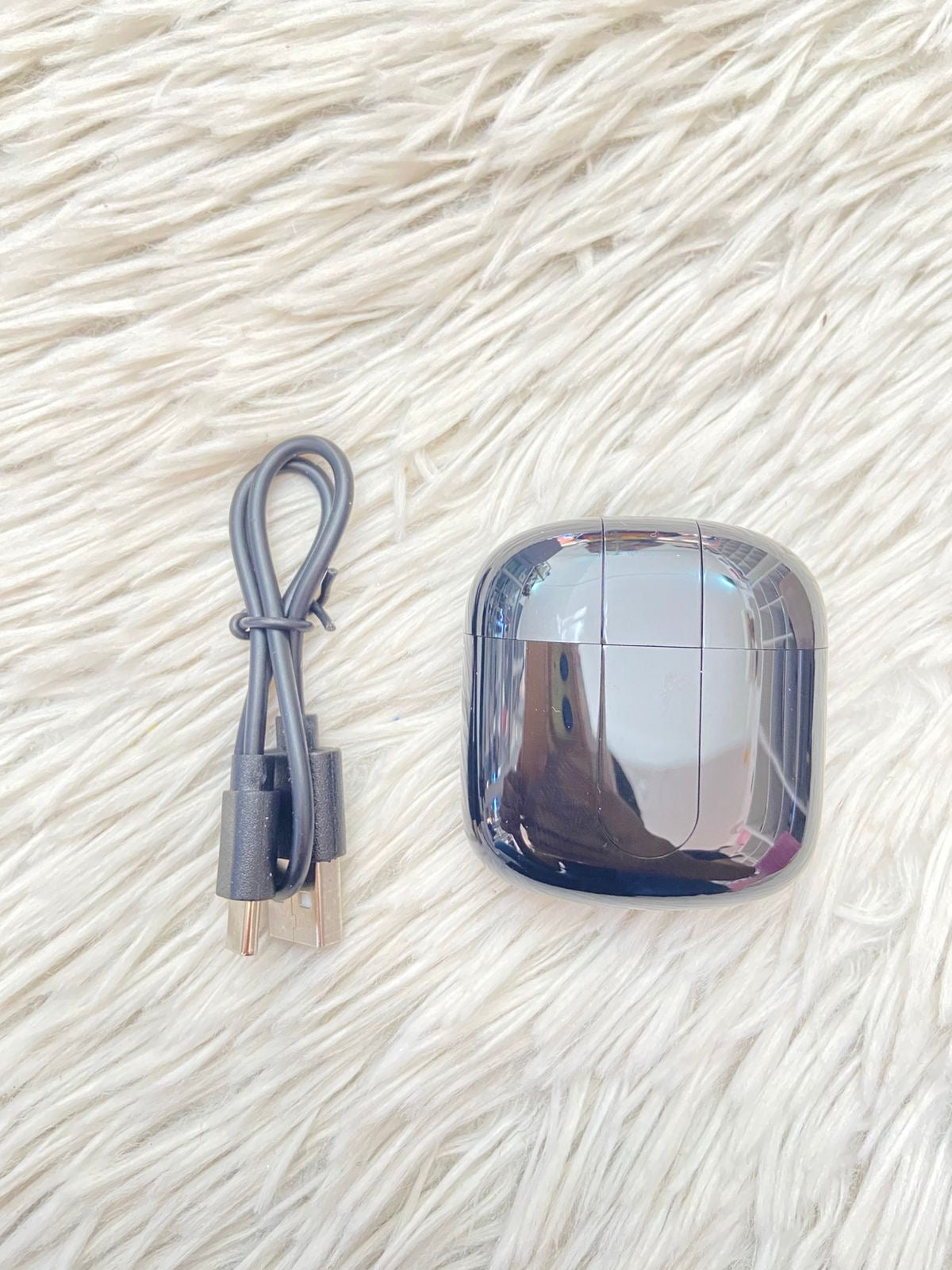 Audífonos inalámbricos WIRELESS EARBUDS A 9 original, negro con cable  tipo C, conexión vía Bluetooth, carga duradera.