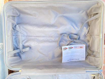 Maleta NAZHURA original, gris lisa, GRANDE. 📲 829-571-6280