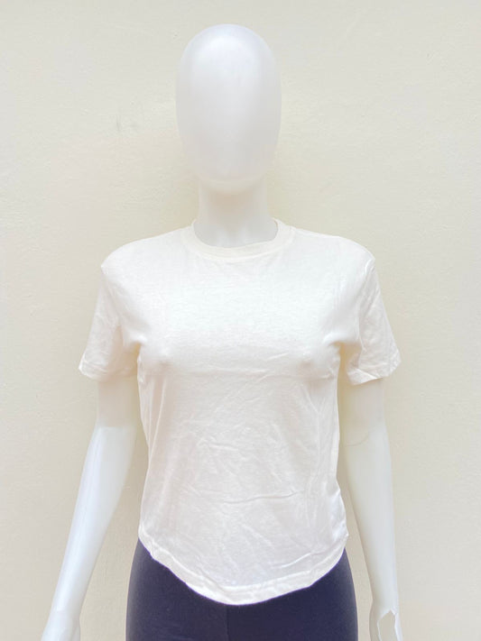 T-shirt Forever 21 original blanco liso, esencial.