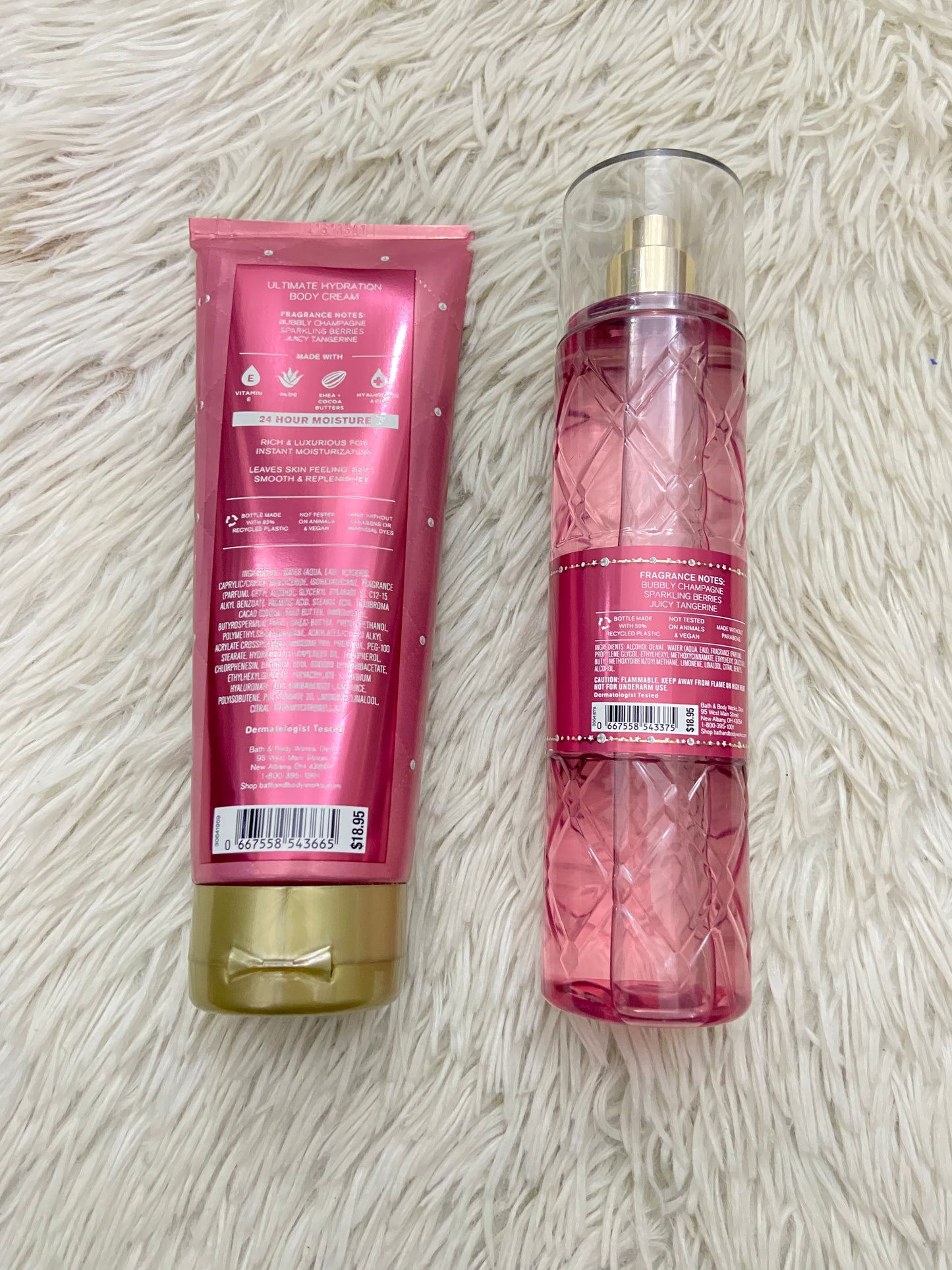 Set Bath & Body Works original rosada, CHAMPAGNE TOAST.