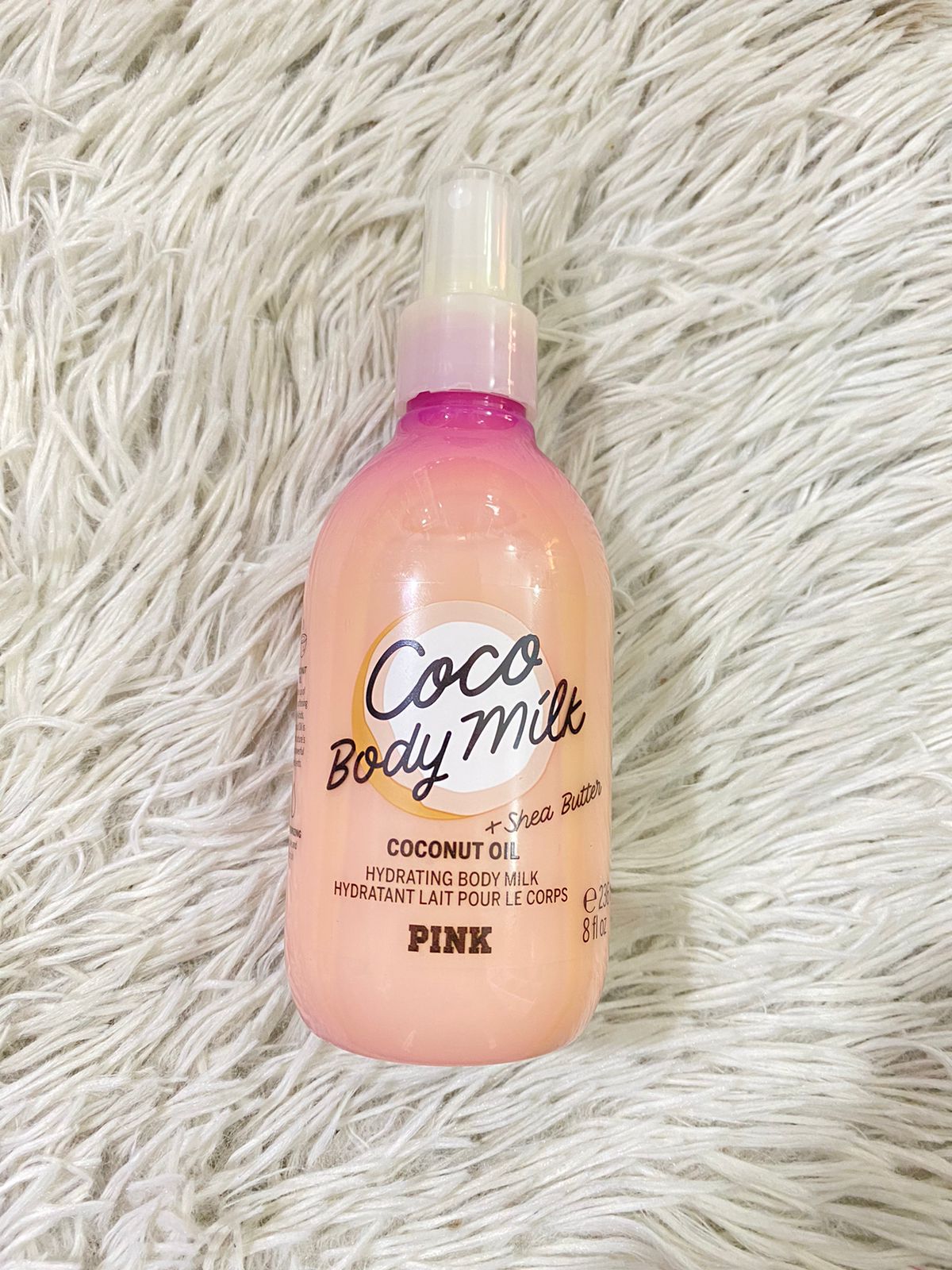 Hidratante leche de cuerpo aceite de coco PINK original, COCO BODY MILK.