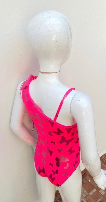 Traje de baño/biquini PINK PLATINUM original Rosado fucsia con mariposas