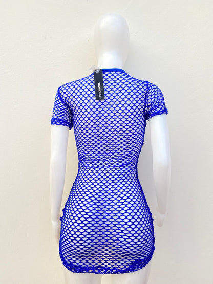 Salida de playa Vestido Cover up Fashion Nova, azul