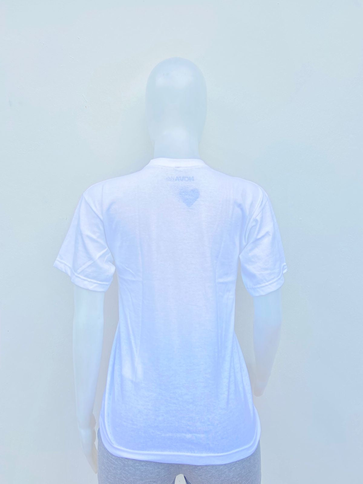 T-shirt blanco con estampado de Diana Ross en colores y estrellas en el afro.