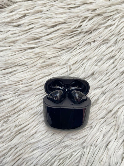 Audífonos inalámbricos WIRELESS EARBUDS A 9 original, negro con cable  tipo C, conexión vía Bluetooth, carga duradera.