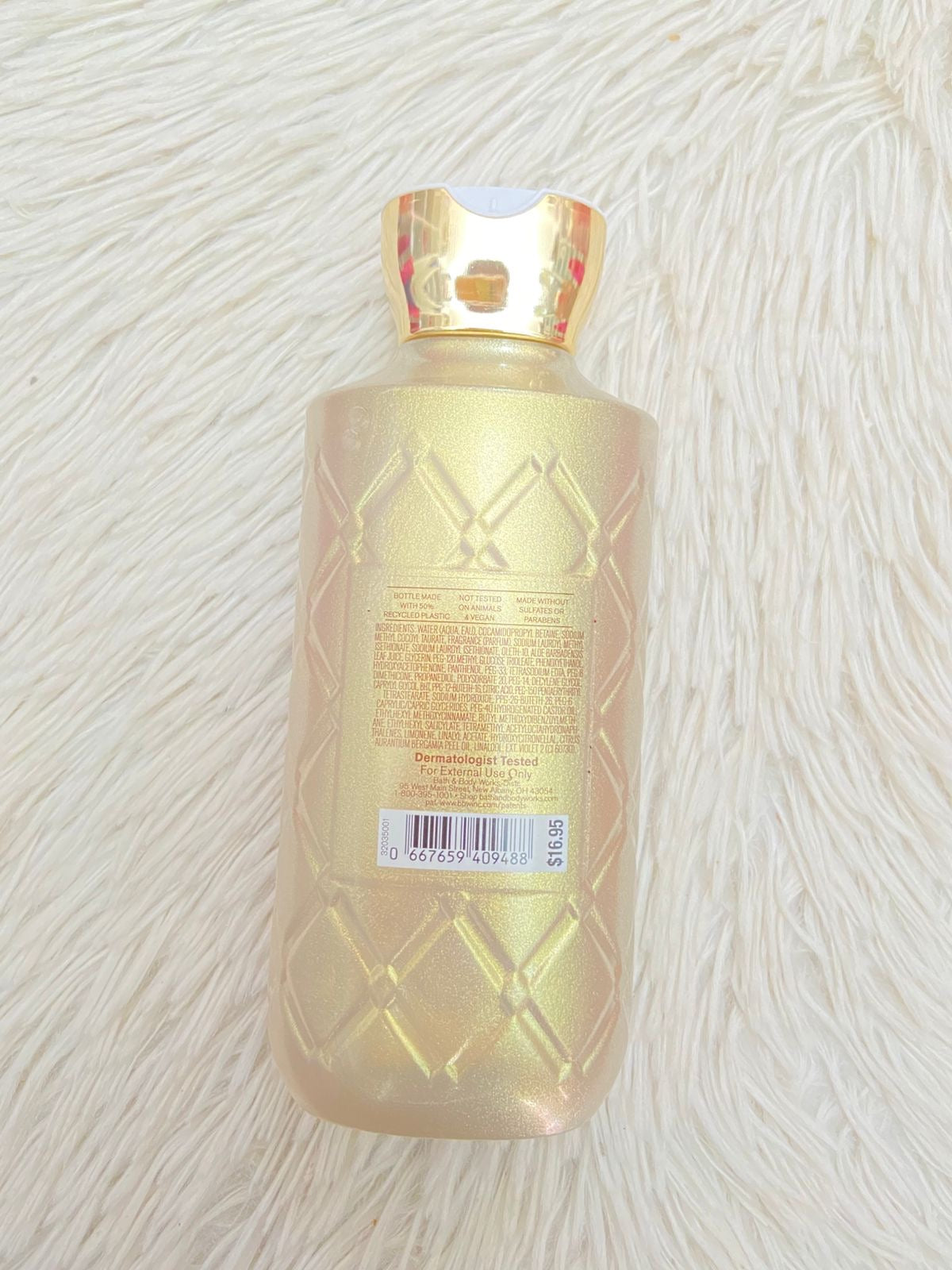 Gel de baño Bath & Body works original, dorado, INFINITE RADIANCE.