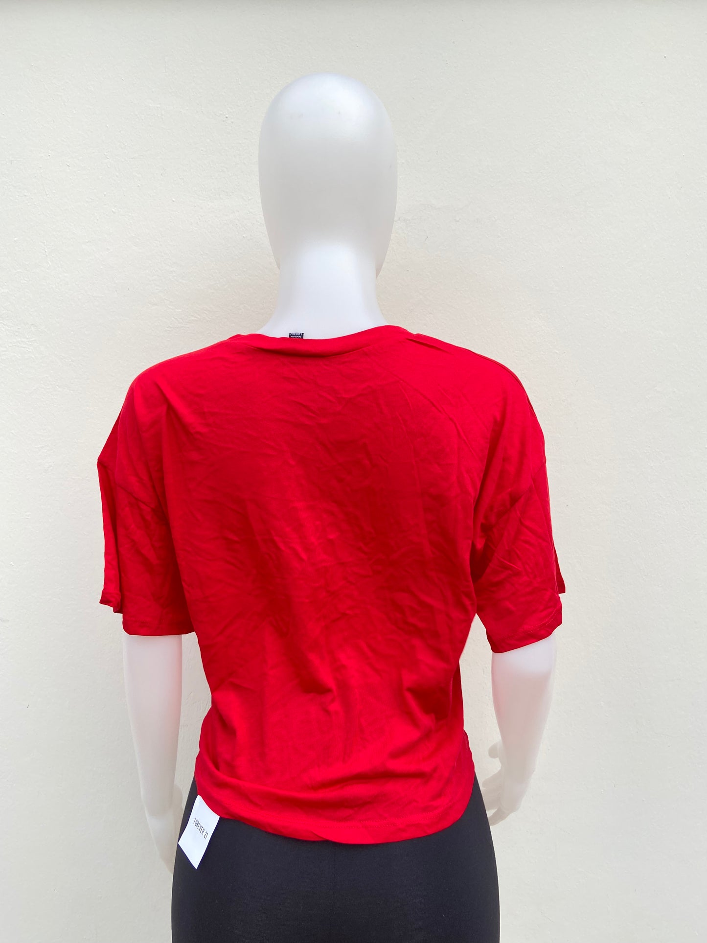 Top/ t-shirt Ambiance original rojo liso.