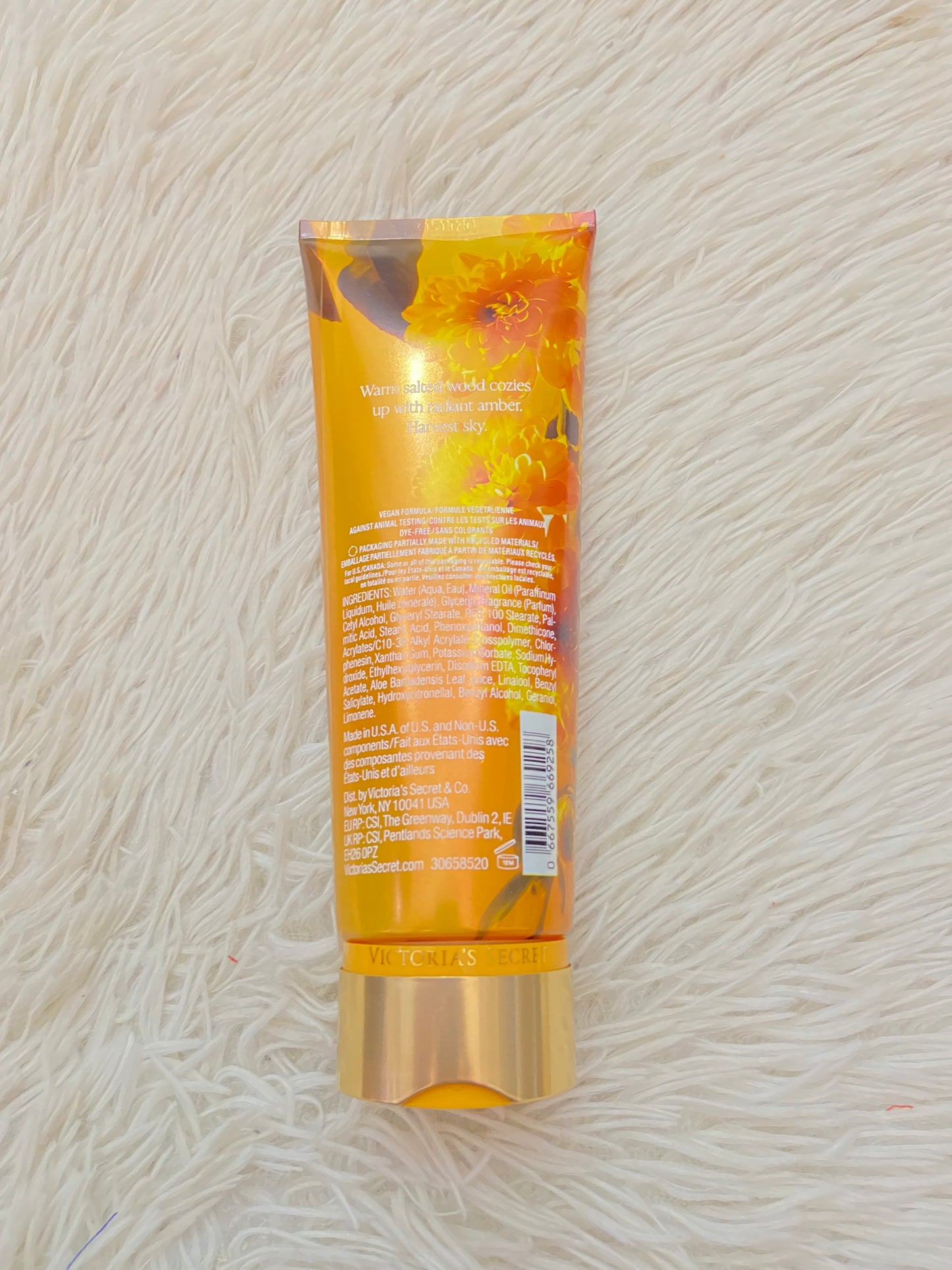 Set Victoria’s Secret original de crema y colonia amarilla con estampado de flores, GOLDEN MANDARIN SAFFRON.