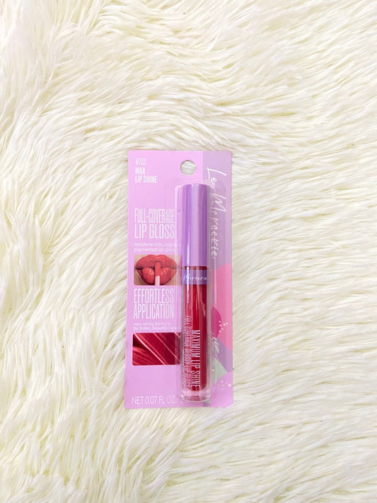 Pinta labios/ Lip GLOSS LE MERCERIE original, color rojo intenso FULL COVERAGE #722