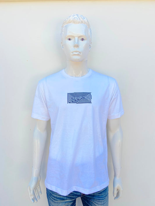 T-shirt NAUTICA original, blanco con logotipo de la marca al frente en color negro, 100% algodón
