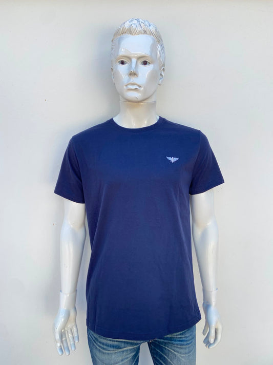 T-shirt PACIFIC EAGLE original, azul marino con logotipo de la marca al frente en color blanco, 100% algodón.