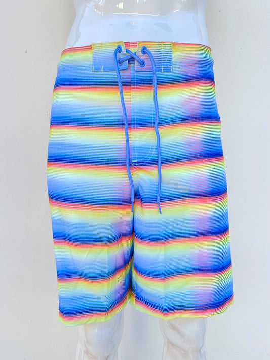 Baggy/bañador, GEORGE original multicolor con lazos ajustables en color azul, Protección UPF 50+: Brinda protección contra los rayos UV.