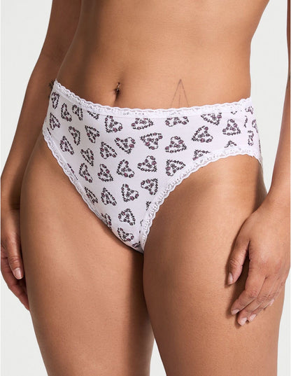 Panti Victoria’s Secret original blanco con estampado de corazón en flores.