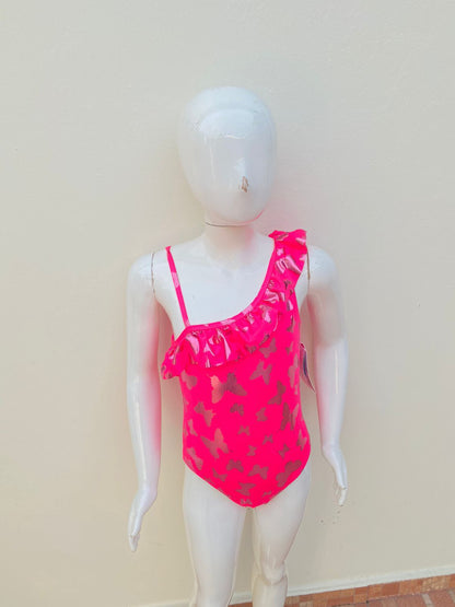 Traje de baño/biquini PINK PLATINUM original Rosado fucsia con mariposas