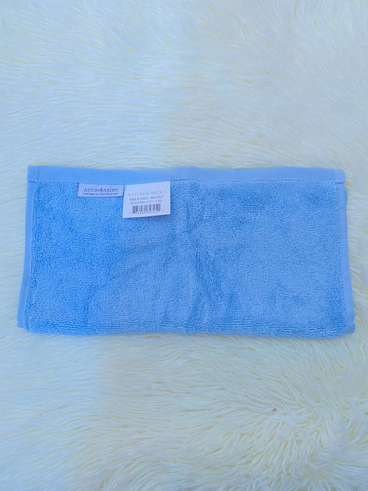 Toallas ASTON ARDEN original, azul claro ( BABY BLUE ), pequeña, para manos, 100 % ALGODÓN.