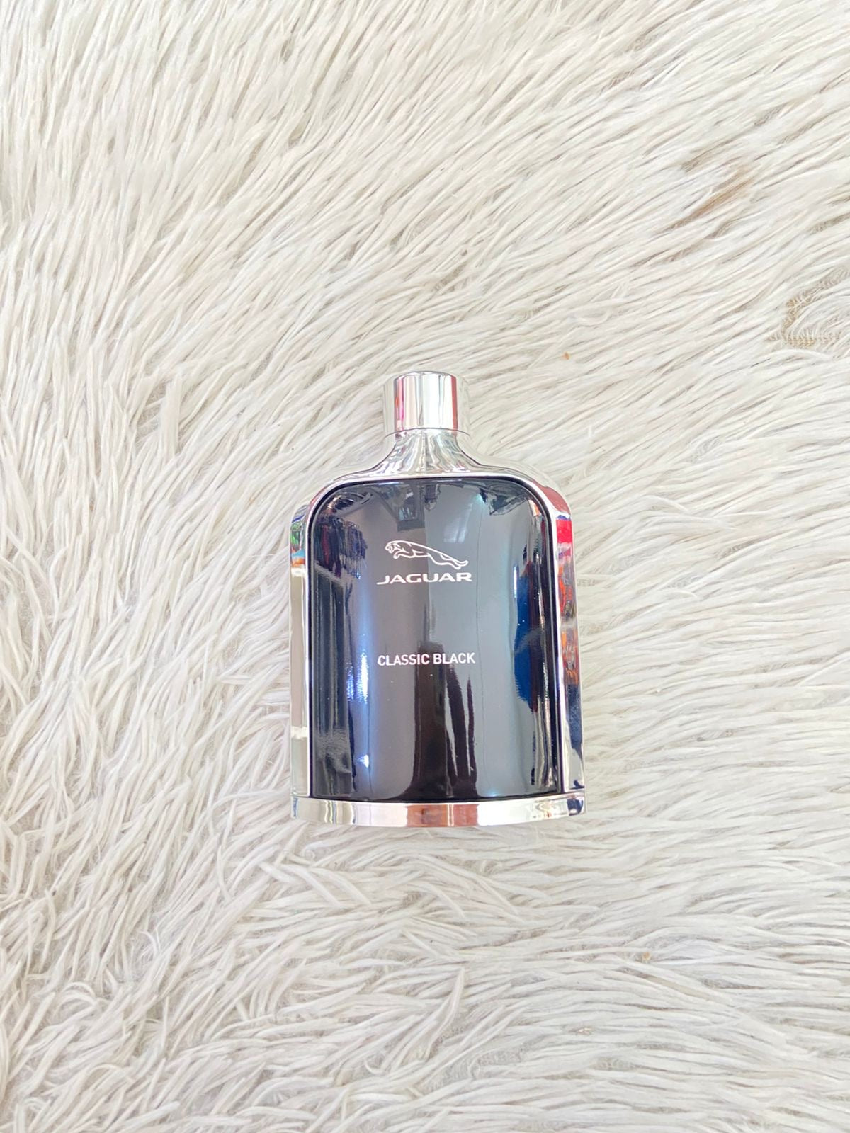Perfume JAGUAR original, negro con plateado, CLASSIC BLACK.