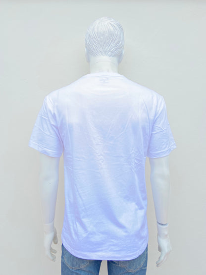 T-shirt QUALITY & FASHION original, blanco liso, esencial, 80 % algodón.