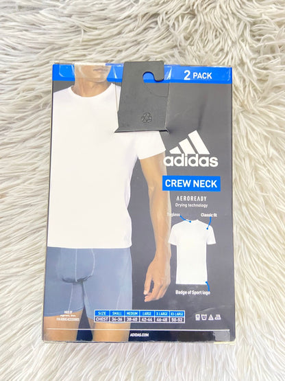 T-shirt ADIDAS original, blanco liso, esencial.