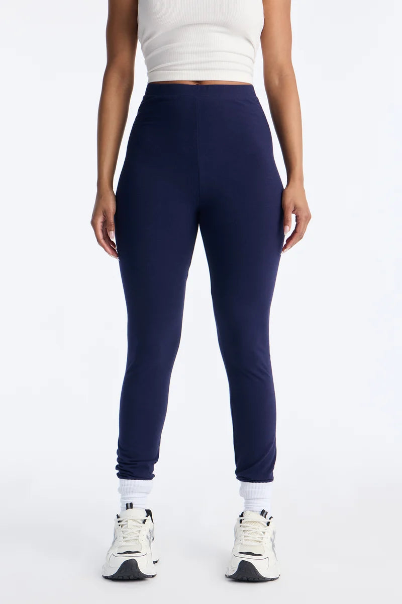 Legging/ licra, azul marino NAVY, larga lisa.