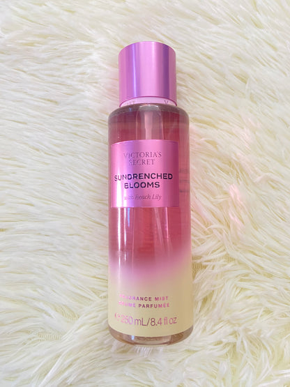 Set Victoria’s Secret original, rosado con crema, colonia y crema, SUNDRENCHED BLOOMS.