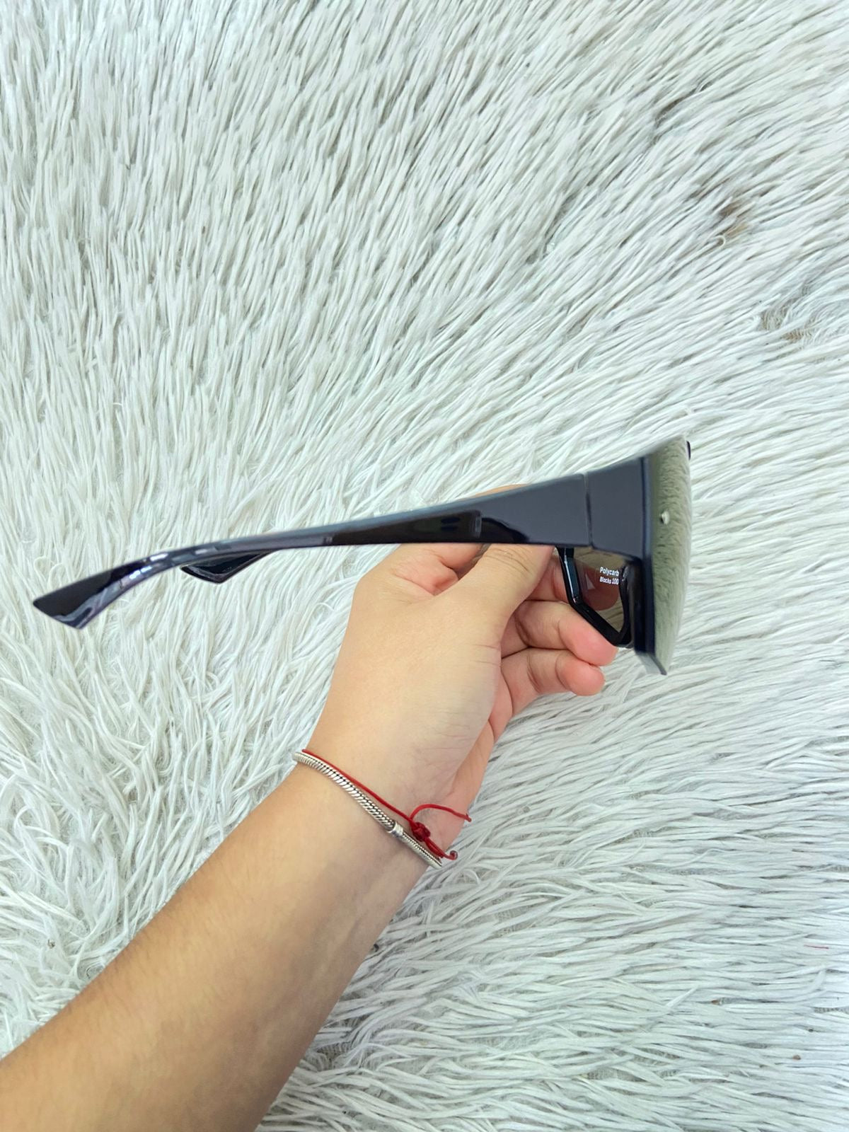 Lentes negro con micas azules y moradas Grande