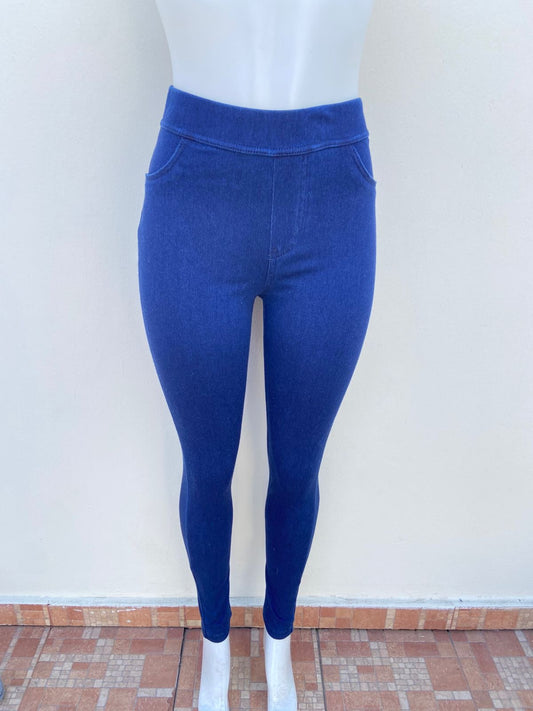 Pantalón/ Legging NINE WEST original azul marino oscuro liso.
