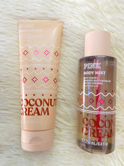 Set PINK original, crema con colonia y crema, COCONUT CREAM.