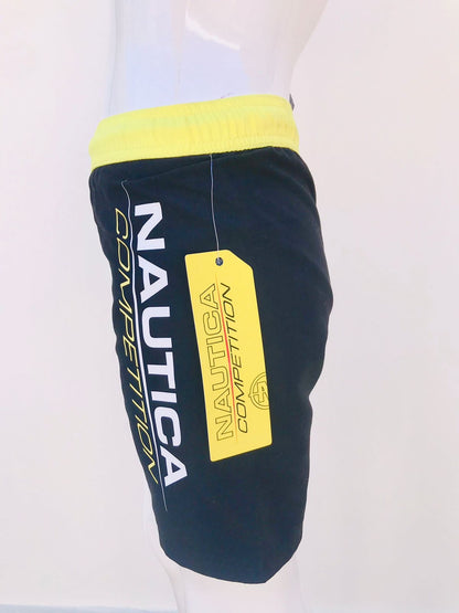 Bañador Baggy niños Nautica original negro con amarillo