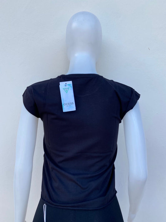 T-shirt GUESS Original en color negro con logotipo de la marca al frente