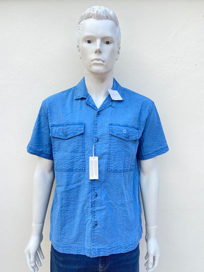 Camisa American Eagle original, azul Jean 99% algodón