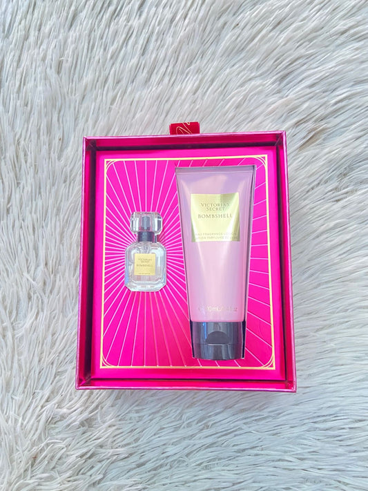 Set Victoria’s Secret Original, BOMBSHELL crema y perfume.