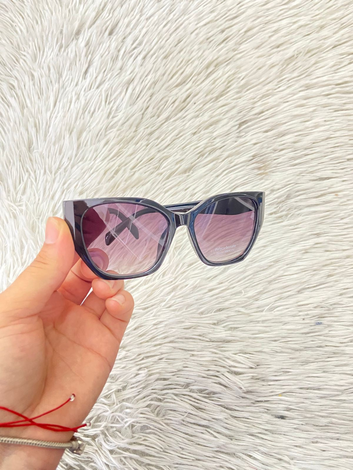 Lentes negros con montura redonda y micas oscura Grande