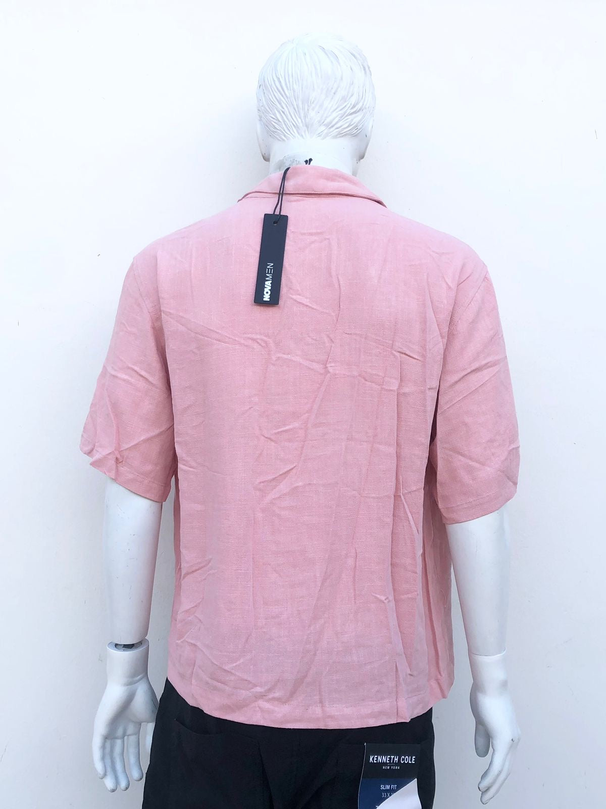 Camisa, rosado claro (salmón), manga corta, (MAUVE).