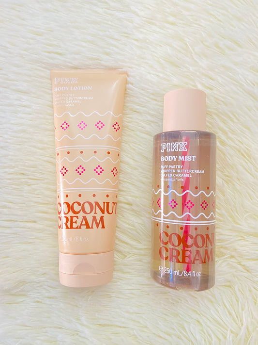 Set PINK original, crema con colonia y crema, COCONUT CREAM.