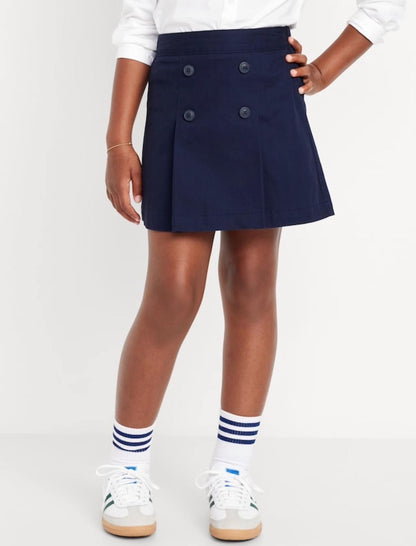 Falda OLD NAVY Original, en color azul marino con 4 botones al frente.