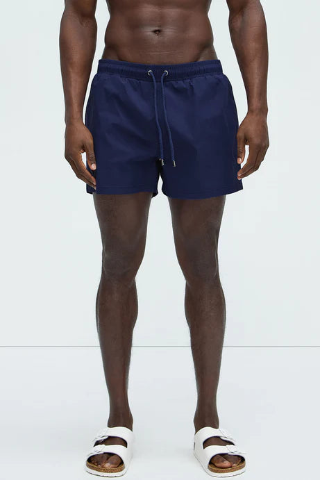 Bañador/Baggy azul marino ( navy ) liso con bolsillos