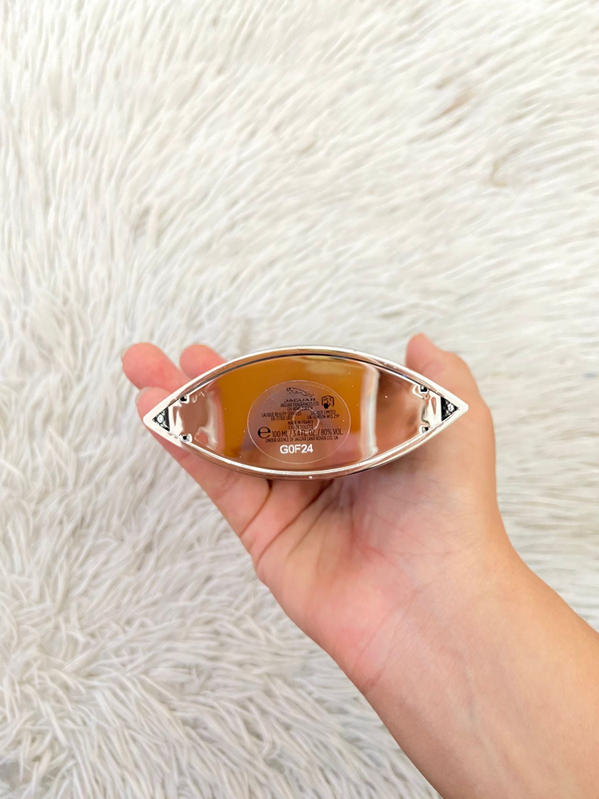 Perfume JAGUAR original, negro con plateado, CLASSIC BLACK.