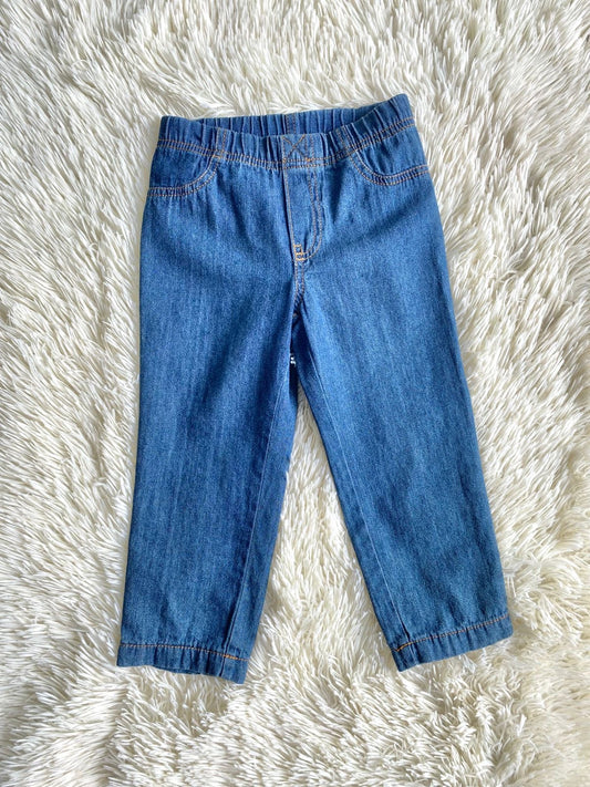 Pantalón niñas Jean Carter’s Original, en color azul.