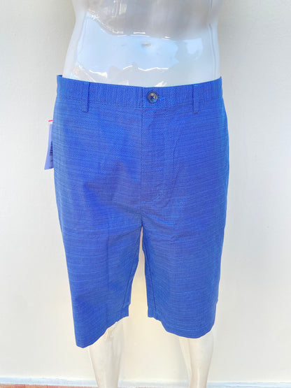 Bermuda CALVIN KLEIN original, azul marino con pequeños puntos blancos, 100% algodón.