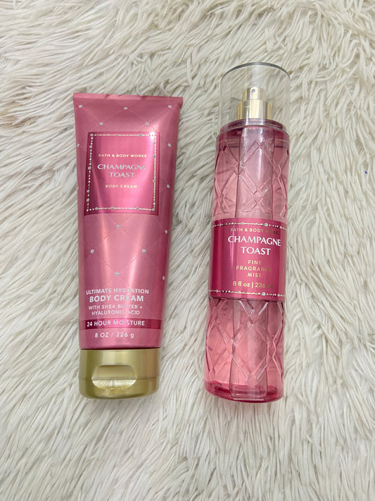 Set Bath & Body Works original rosada, CHAMPAGNE TOAST.