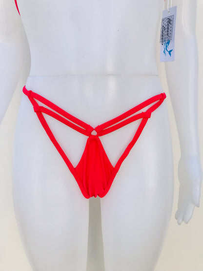 Biquini, de dos piezas  MERMAID SWIMWEAR original, rosado encendido.