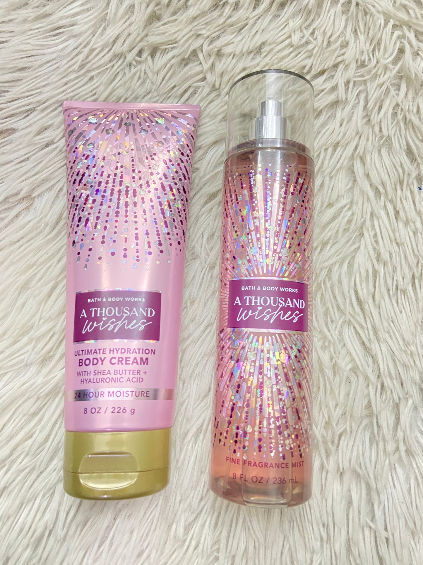 Set Bath & Body Works original, rosada A THOUSAND WISHES.