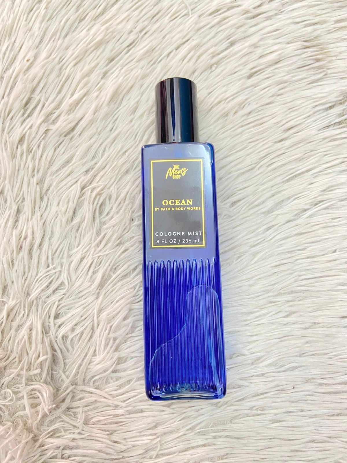 Set Bath & Body Works original, azul marino, OCEAN, con colonia, crema y calmante después del afeitado.