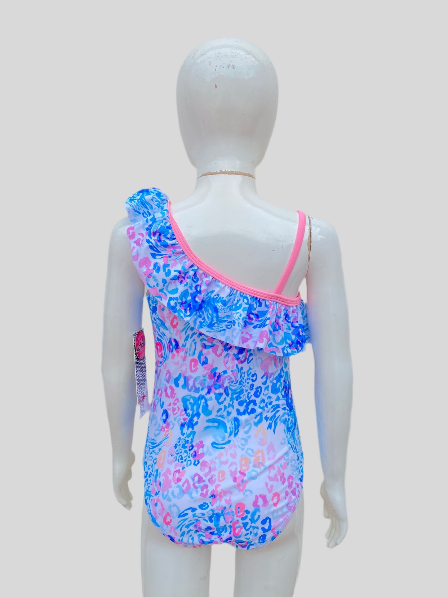 Biquini Traje de baño niñas Kensiegirl Original Azul multicolor.