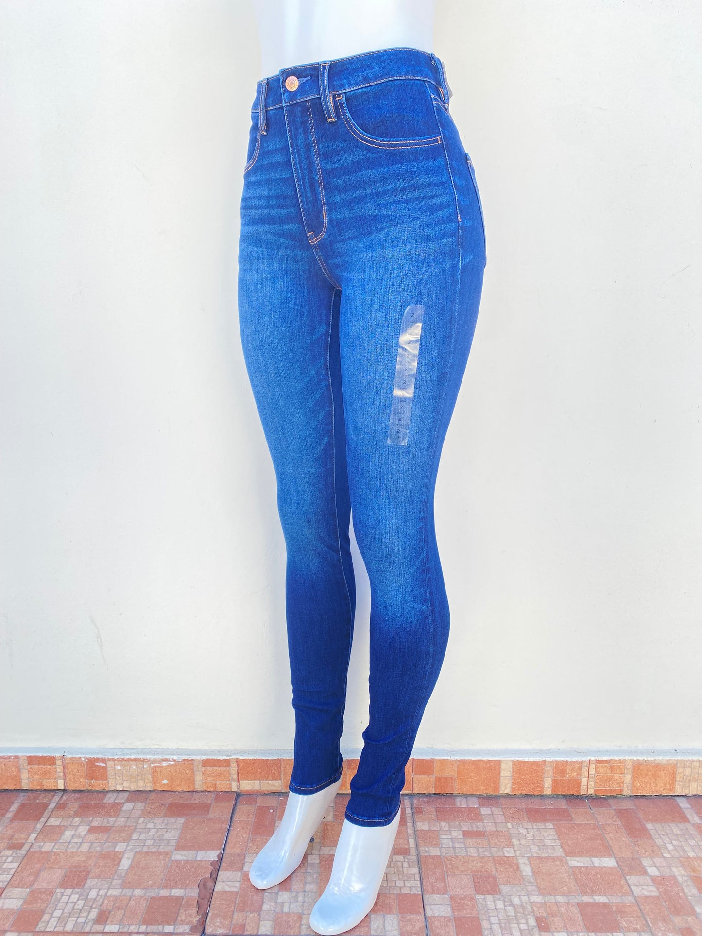 Pantalón jeans American Eagle original, super High-Rise, Dream stretch (Long).