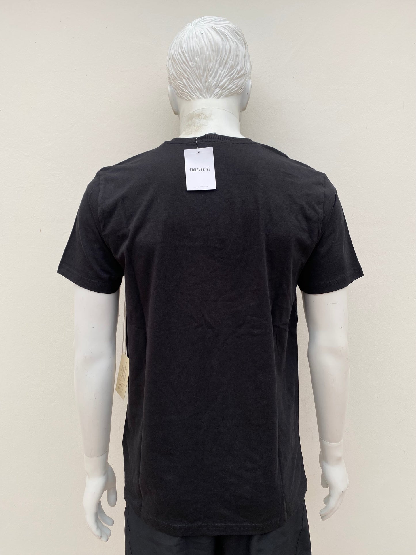 T-shirt Forever 21 original, negro (Black) esencial, cuello V.