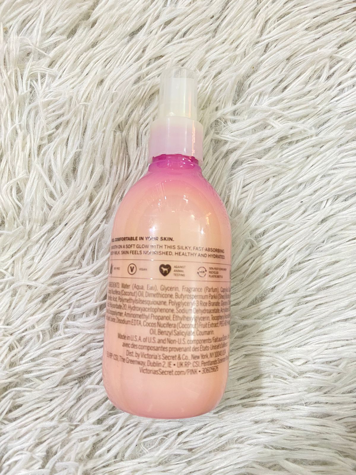 Hidratante leche de cuerpo aceite de coco PINK original, COCO BODY MILK.